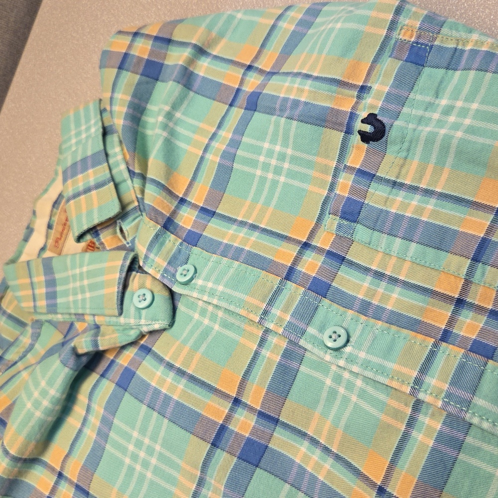 True Religion plaid western style button down